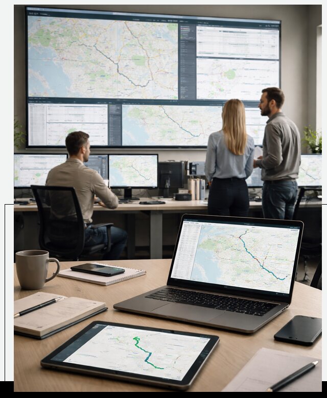 Трекинг грузов и Fleet Management, мониторинг автопарка в Лесне